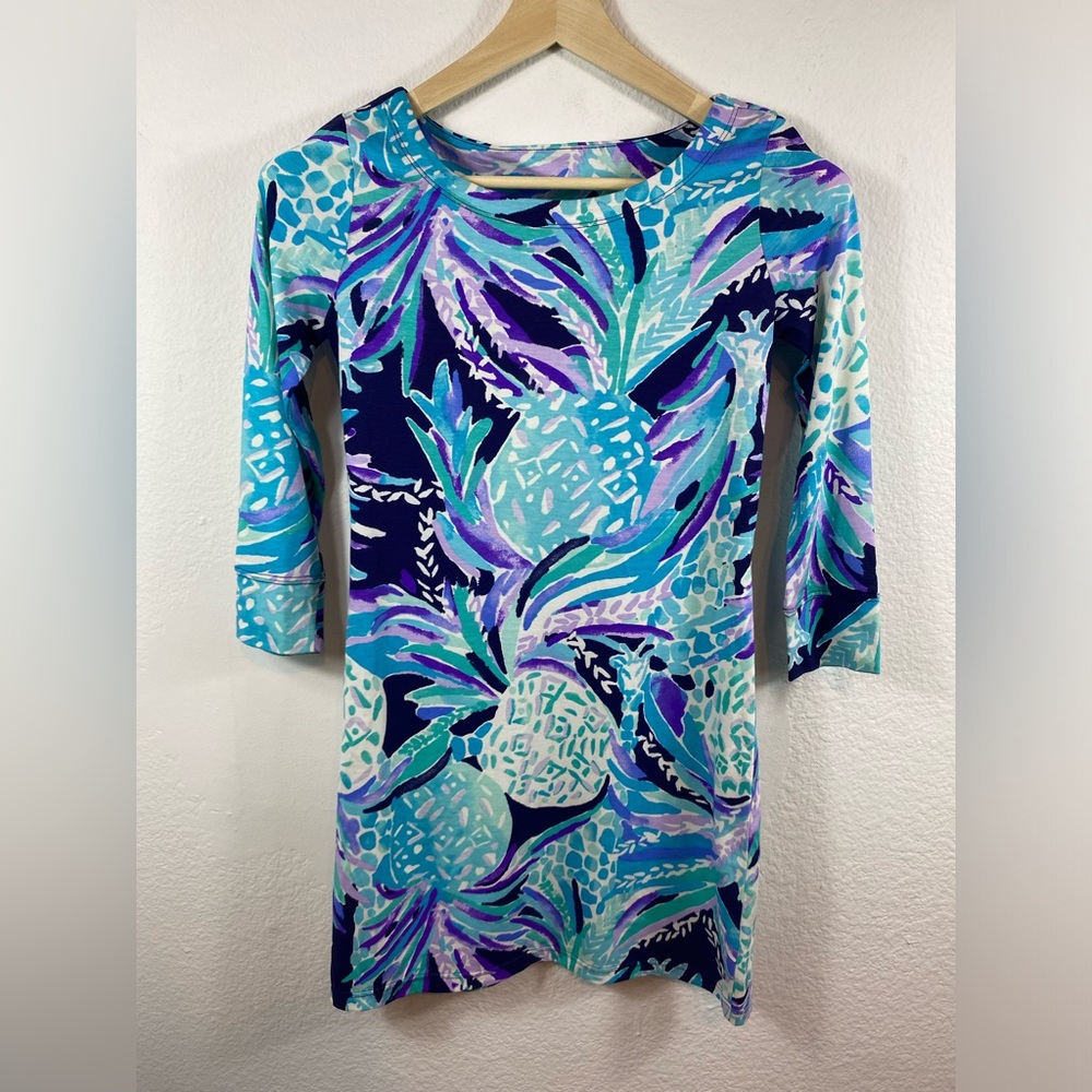 Lilly‎ Pulitzer Women’s XXS Dress Hollee Alotta Colada Cutout 100% cotton